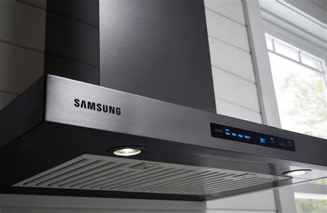 samsung black stainless steel range hood under cabinet|samsung black stainless hood vent.